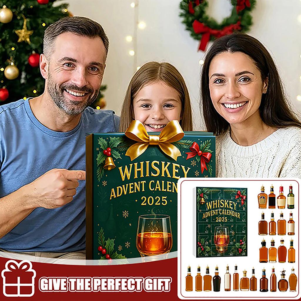 Whiskey Advance Calendar3D Stereoscopic+airplane Box +24pc Whisky Advent Calendar Christmas Whisky Advent Calendar