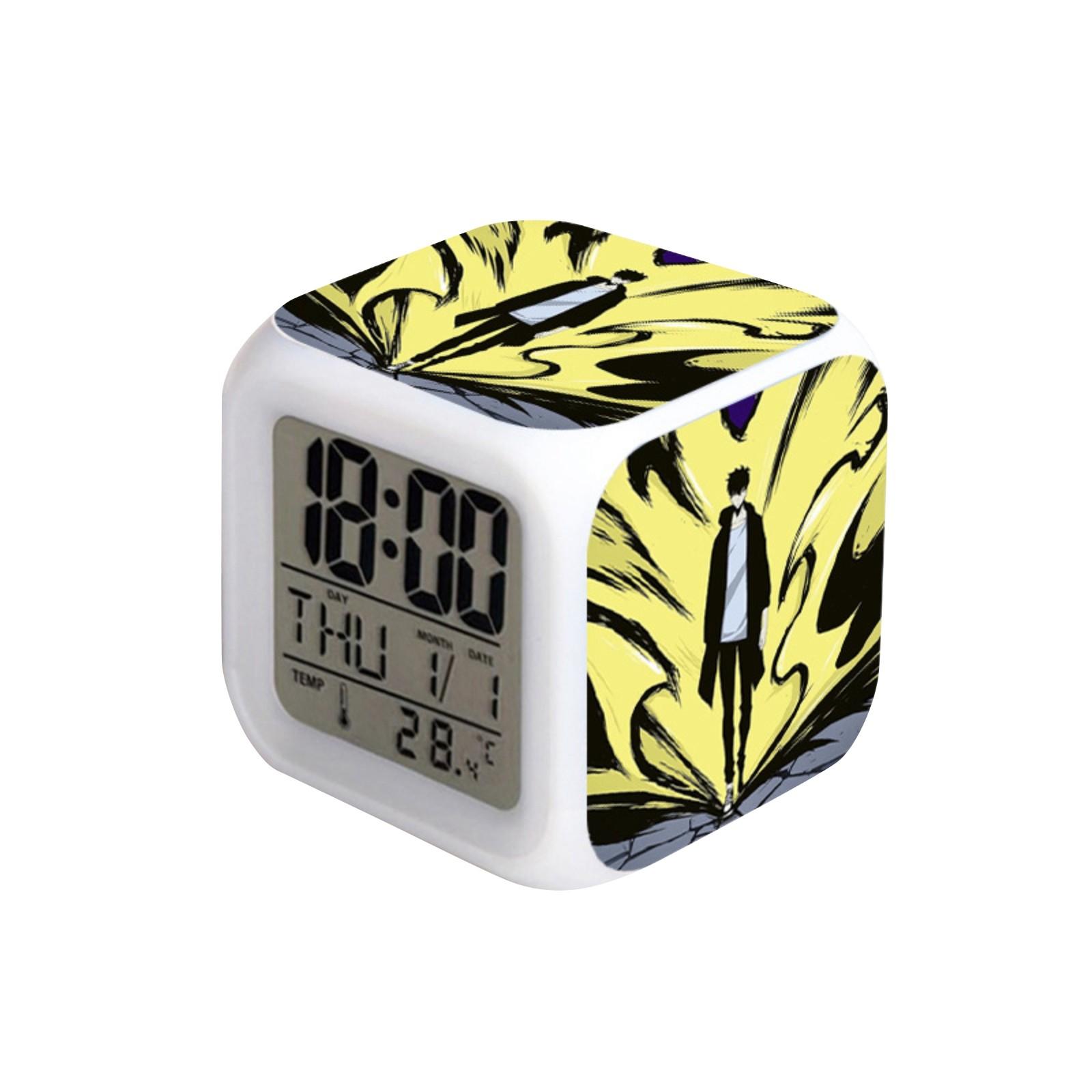 

Светящийся будильник с рисунком из мультфильма, студенческий будильник на прикроватной тумбочке One Size