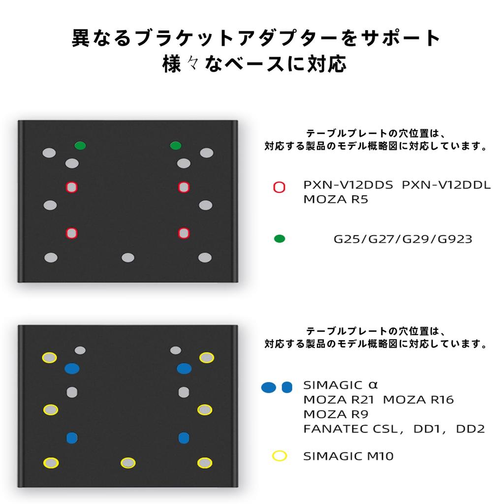 Desktop Bracket for PXN Z9, PXN VD4, VD6, VD10, MOZA R5, R9, Logitech G25, G27, G29, G293, SIMAGIC M10, Fanatec CSL D11, D22