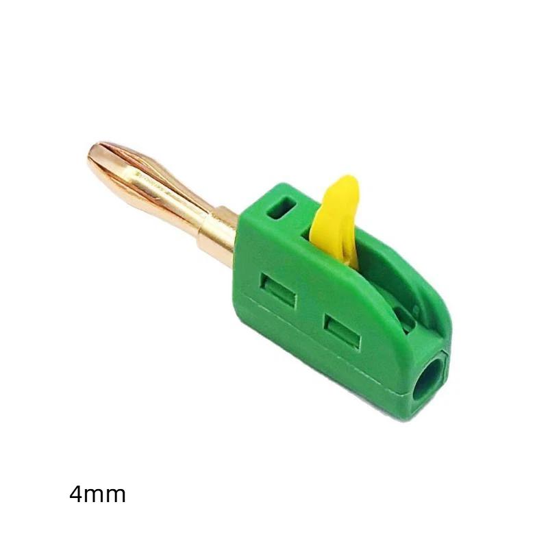 32A 3/4Mm Banana Plug Solderless Quick Connect High Current Gold-Plated Banana Connectors Audio Copper Speakers Amplifier
