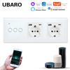 European Standard 228 Smart WiFi Graffiti Switch Socket with Tempered Glass