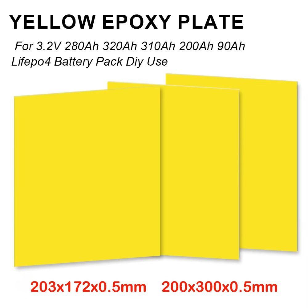 High Temperature Resistant Epoxy Board Yellow Circuit Insulation Board Protection Board  Battery