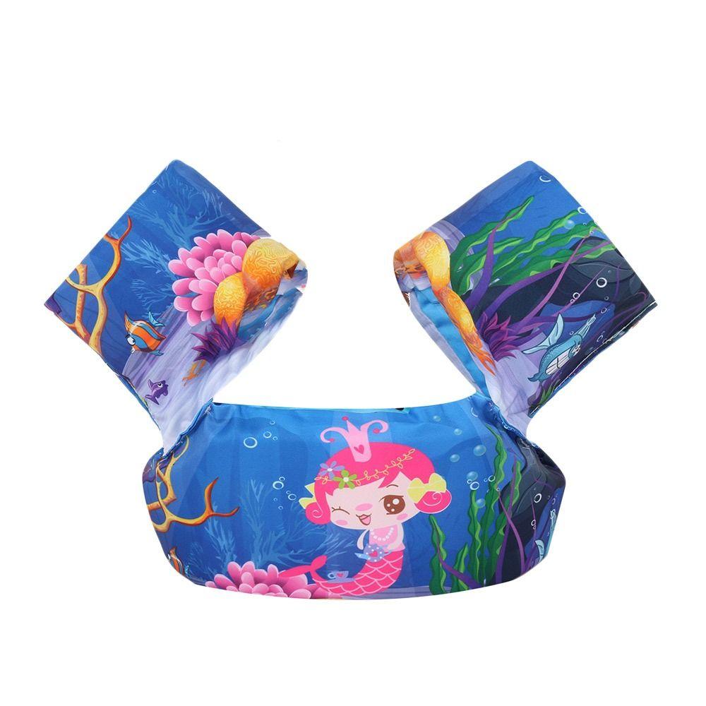 Summer Cartoon Kids Swimming Floats Ring Floating Adjustable Swimming Ring Tube Cute Water Play Swim Arm Ring Toddler