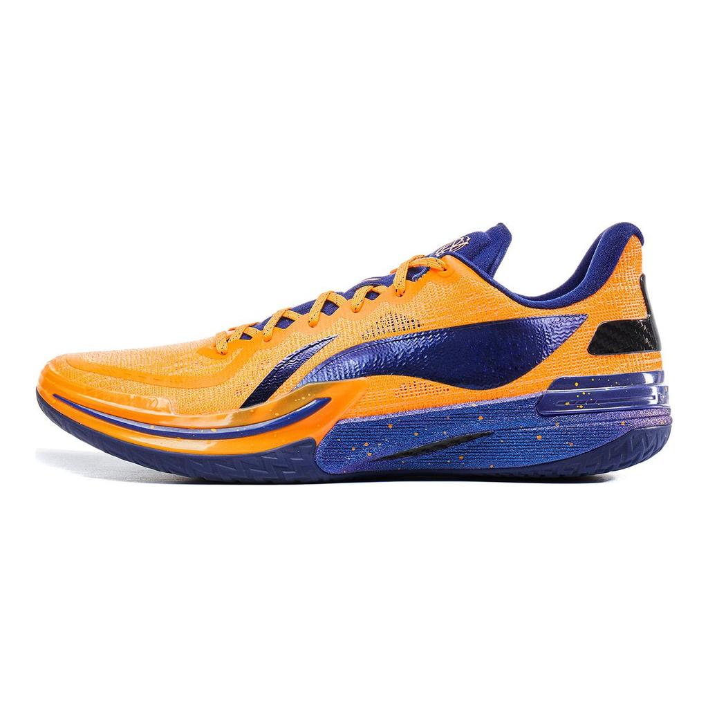 Li Ning Gamma Cushioning Slip Resistant Abrasion Resistant Low top Basketball Shoes Men's Orange ABAV035-10