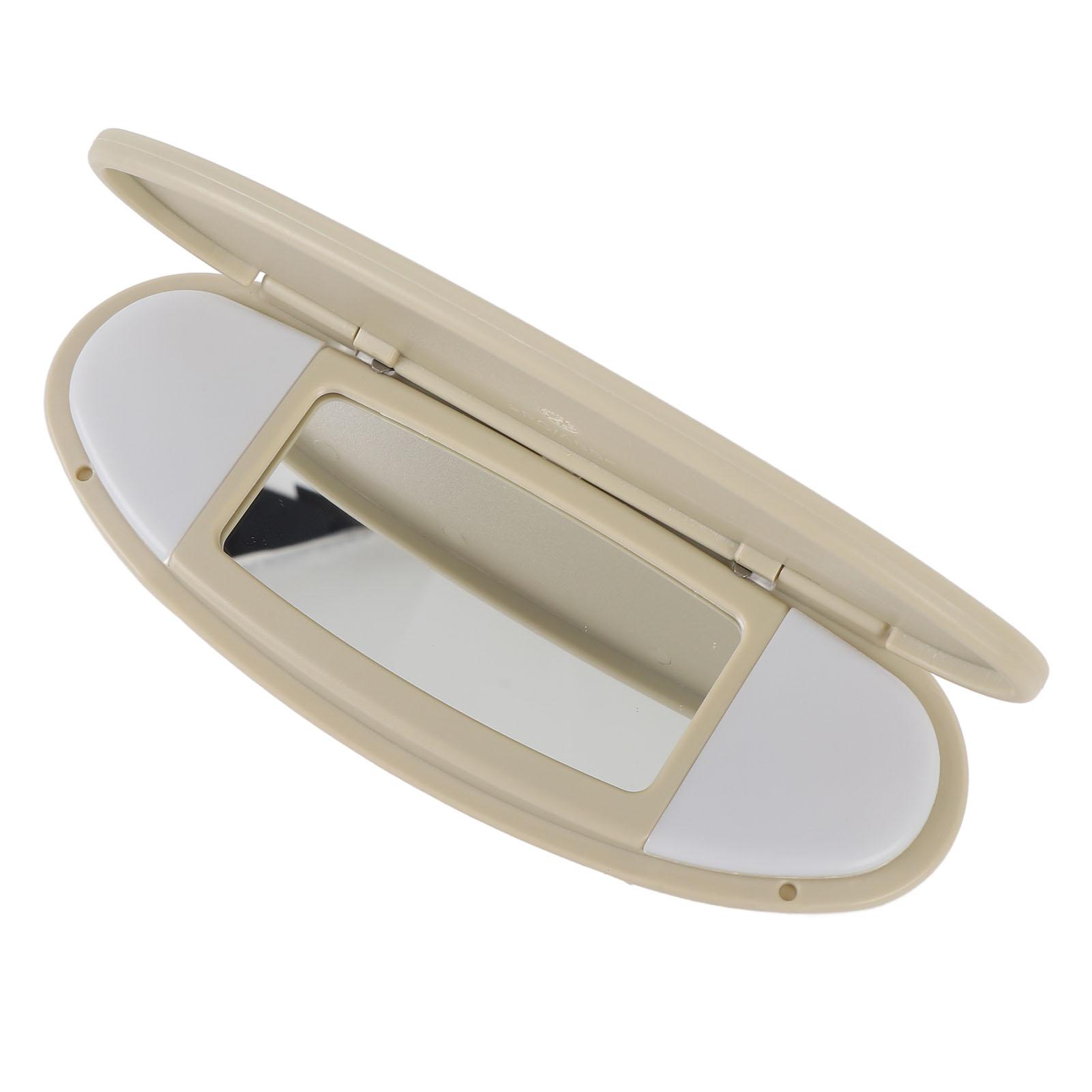 

Sun Visor Vanity Mirror Cover Clear Vision Easy Installation 51167361833 for R55 R56 R57 R58 R59 R60 R61 2007 to 2014 бежевый
