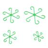 4Pcs Plants Stem Holders Set 4 Different Sizes Waterproof Reusable Portable Vine Support Clips for