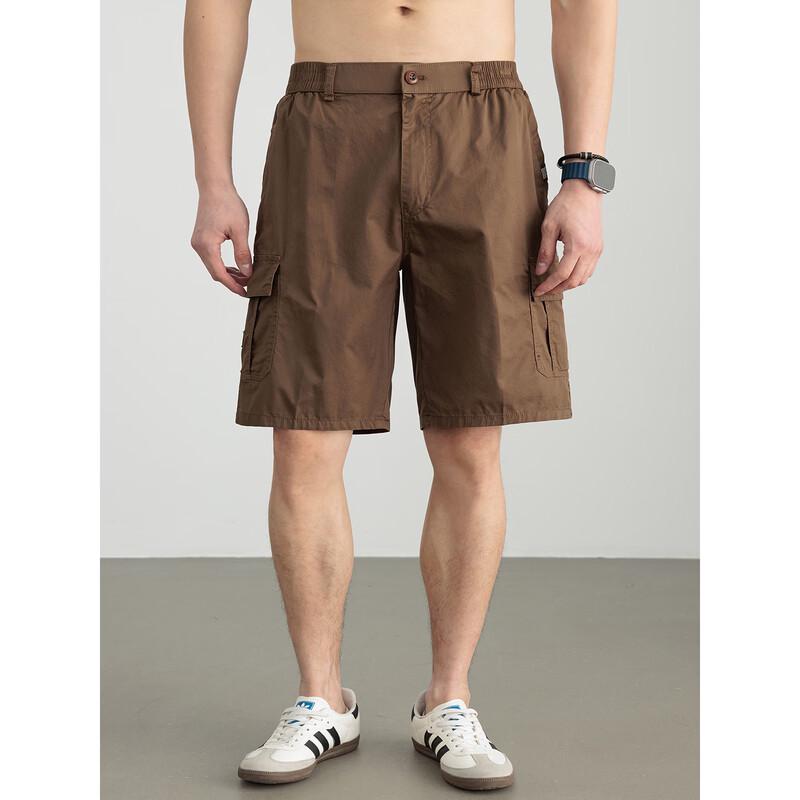 Hengyuanxiang Men's Pure Cotton Casual Summer Shorts