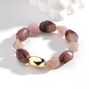 New Acrylic Irregular Geometric Beads Elastic Bracelets for Women Boho Resin Multicolor Beaded Bangle Handmade Jewelry Gifts