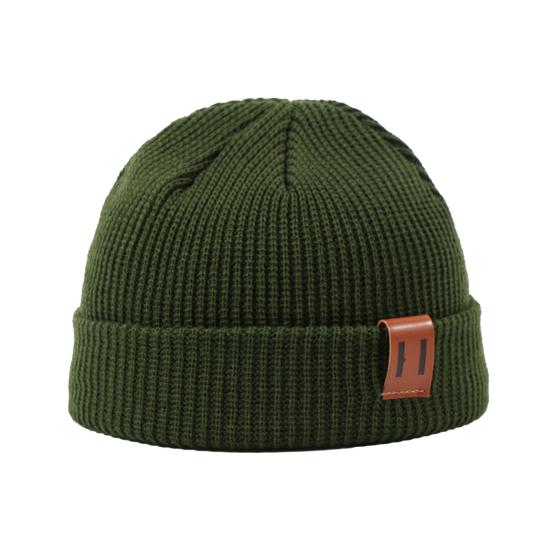 Knit Winter Hat Solid Color Fleece Lined Men Women Brimless Hat Cold Weather Outdoor Activities Breathable Hat