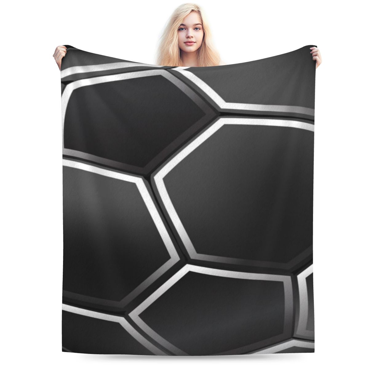 

Black Football Ball Samsung Galaxy Case Custom Warm Party An UltraSoft Micro Fleece Blanket 75x100cm 30x40in