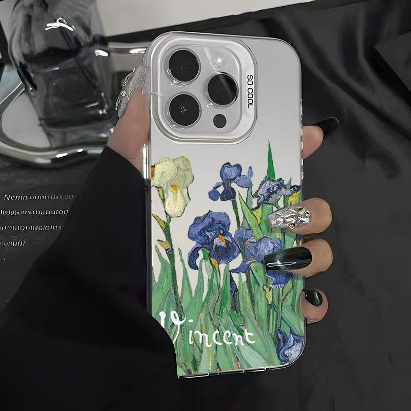 

Van Gogh Iris Suitable for Apple 16Pro Mobile Phone Case IPhone 15 14ProMax New 13Pro 12 iPhone 16