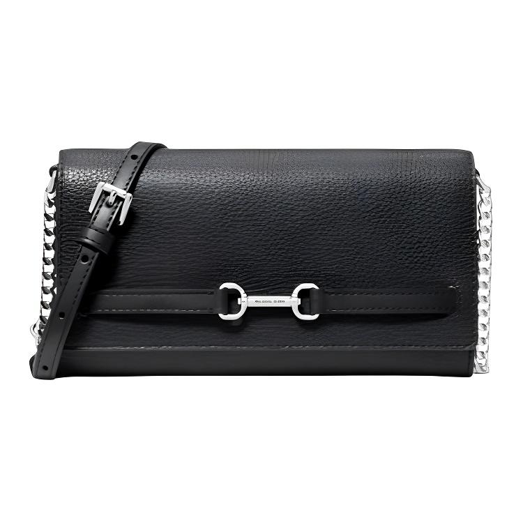 Michael Kors MK Carson Large Shoulder Bag With Silver Hardware Women bags Black 35S5S2ZC7L-BLACK Basic Set (Bag+Dust Bag)