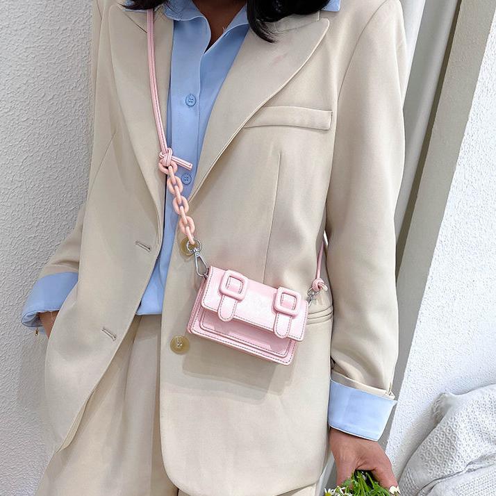 Women Shopping Small Bag High Quality Casual Mini Bags Vintage One Shoulder Bags Female Solid Color Street Handbag