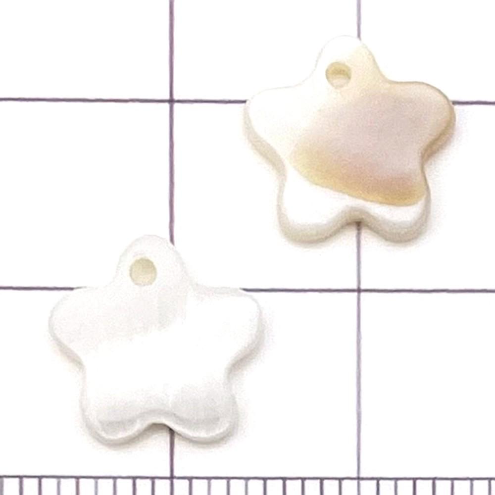 24-Piece Set: White Natural Moon Cross Shell Charms for DIY Jewelry