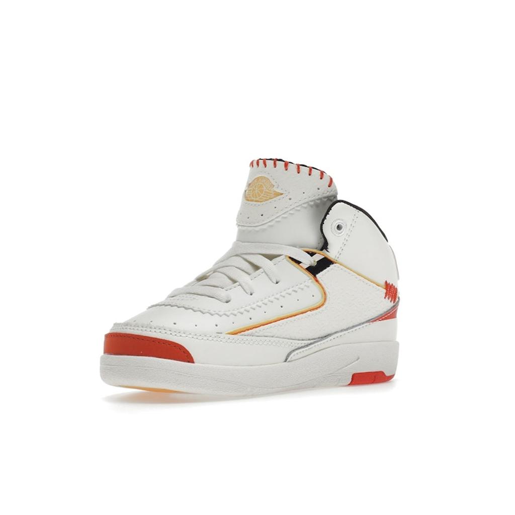 Maison Château Rouge X Air Jordan 2 TD United Youth International Baby Sneakers Cream Sail Citron-Pulse DO5274-180