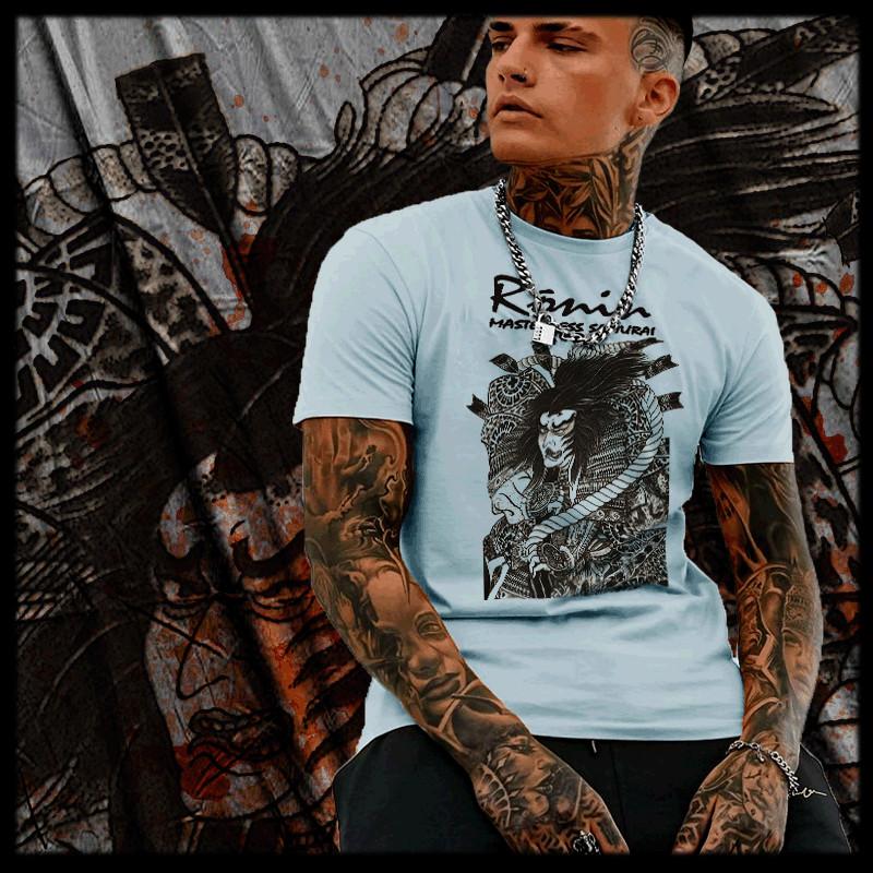 

Ronin samurai warrior t-shirt Japanese masterless samurai impaled with arrows M