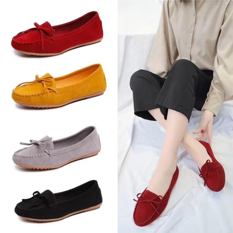 Fashion Women  Slip on Loafers for Ballet Flats Women Suede Casual Sneakers  Flat Shoes for Mom Fashion Shoes 2025