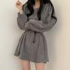 Spring and Autumn Women's Temperament Pure Desire Wind French Design Sense Niche Corduroy Dresses