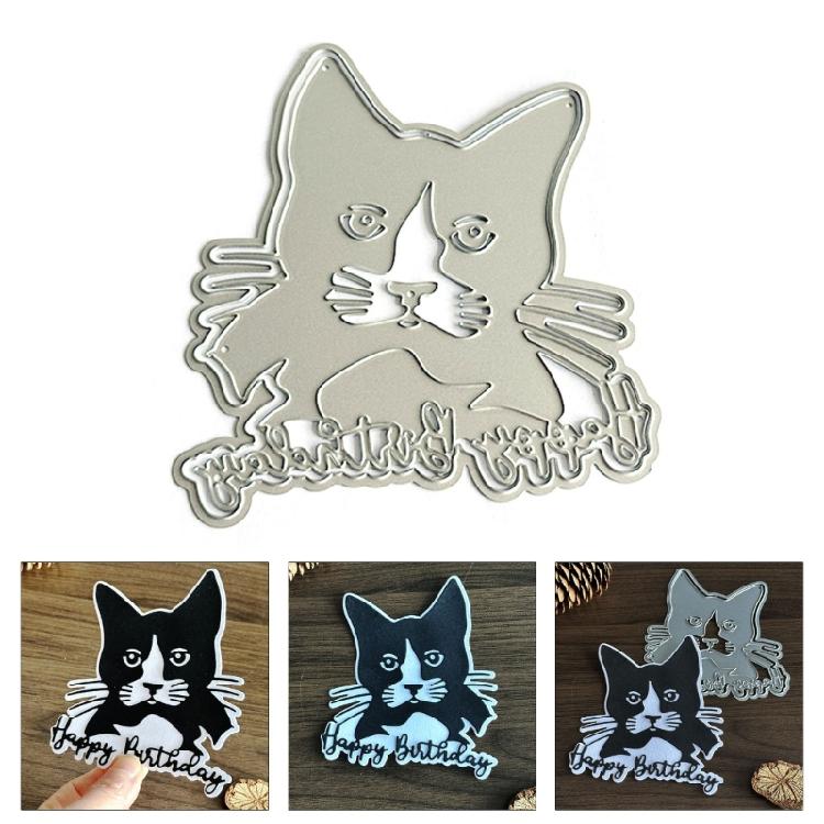 Happy Birthday Cutting Dies Scrapbooking Stencils Carbon Steel Die Cut Templates for Card Making Photo Album Decoration
