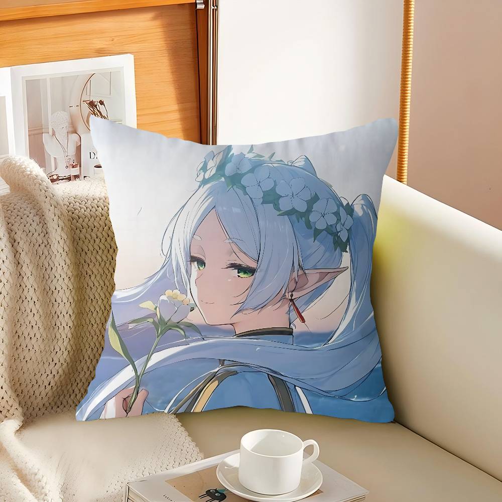 

Anime Frieren Personalized Picture Text Home Decorative Pillows Household Gifts 45x45cm 16x16Inch