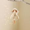 Handmade Knitted Angel Tree Ornament - Christmas Girl Doll Decoration