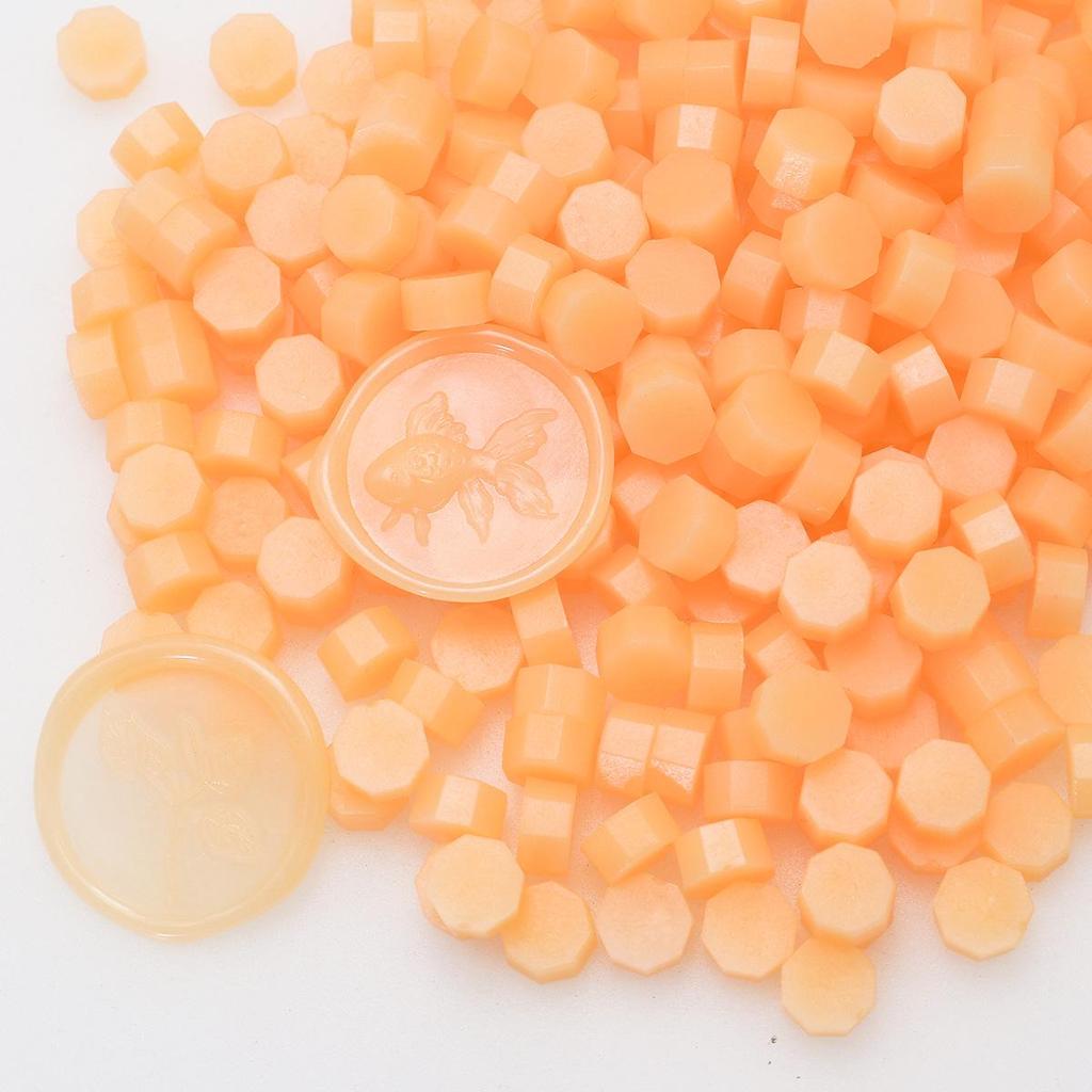 148 Pearlescent Octagonal Sealing Wax Beads - Mixable Colors, 500g Package