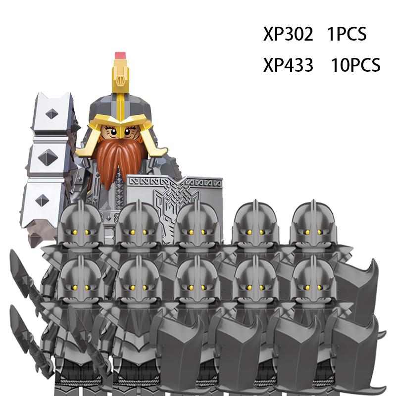 Soldados Élficos Medievais de Rohan Guarda Exército lotr Figuras de Ação Mini Blocos Boneca Montar Blocos de Construção MOC DIY Brinquedos para presentes de criança