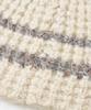 MILLO WOMEN Bold Stripe Beanie [Ivory]