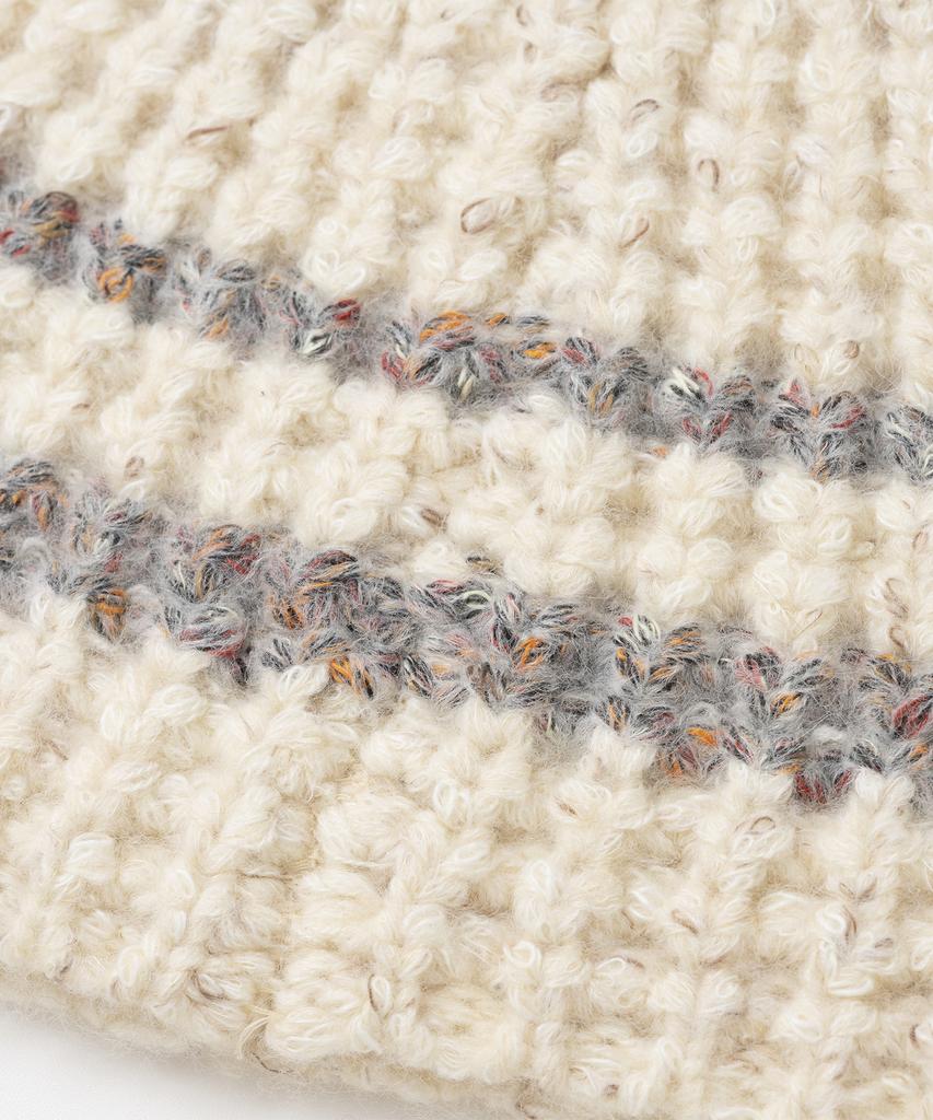 MILLO WOMEN Bold Stripe Beanie [Ivory]