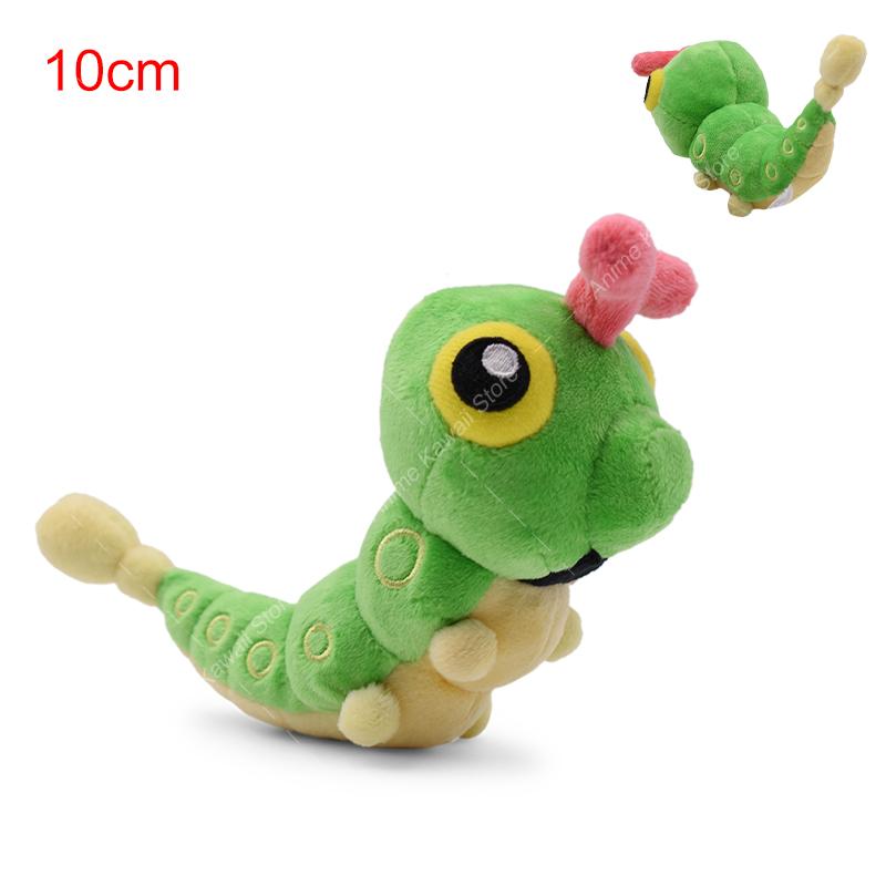 

Kawaii Shiny Caterpie Plush Toys Pokemon Fit Caterpie Stuffed Animal Cartoon Character Plushies Decoration Doll Gifts