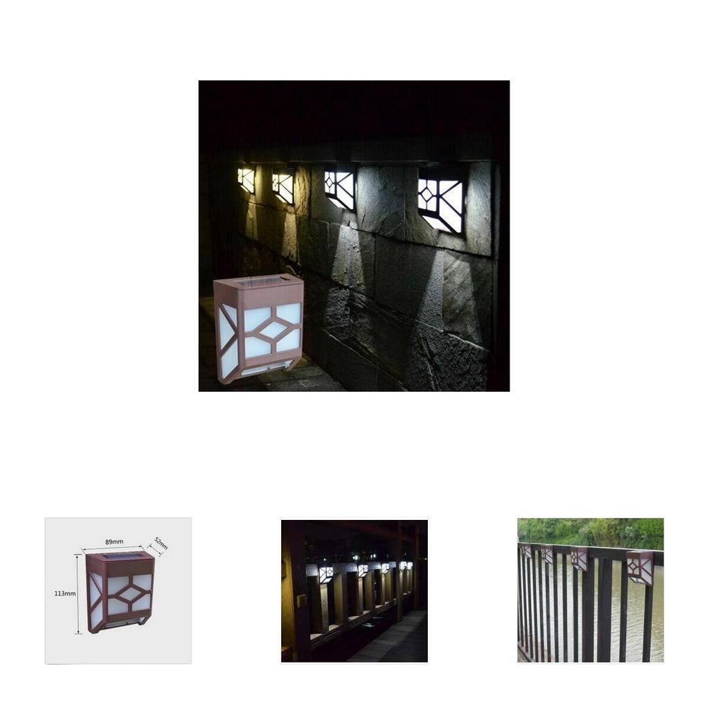 Hochwertige solarbetriebene Wandleuchte mit 2 LED-Laternen für elegante Gärten