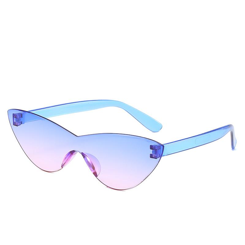 Purple Black Red Sunglasses Cateye Eyewear Women Brand Designer Small Triangle Vintage Sun Glasses Retro Sexy Cat Eye Sunglasses