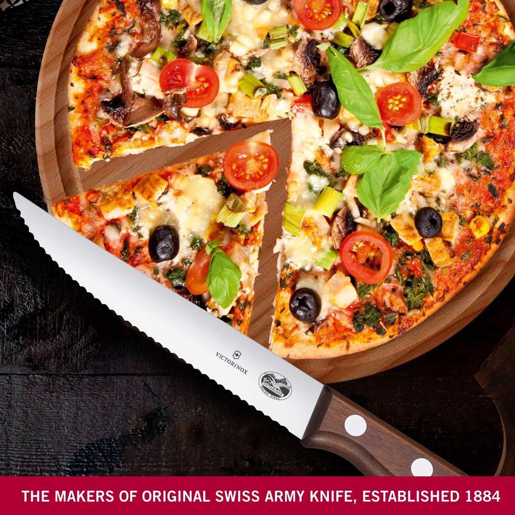 VICTORINOX Wooden Knife Set with Serrated Paring Knife and Steak Gift Ideal for Cutting and Vegetables 5.1230.12G Blades, Knife, Boxed, Steaks,