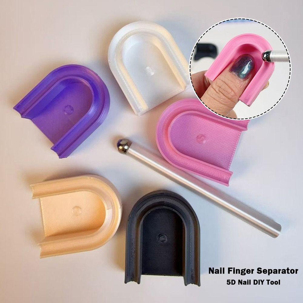 Multiple Colors 5D Suede Nail U-Shaped Magnet DIY Nail Tool Nail Tools Nail Art Tools Finger Rest