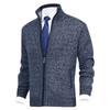 E inverno moda uomo cardigan caldo giacca maglione collo alto maglia cappotto