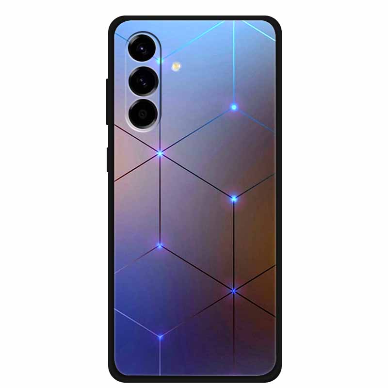 For Samsung Galaxy S25 FE 5G Case Soft Silicone TPU Black Phone Cover For Galaxy S25 FE 5G Protective Cartoon Bumper Coque S25FE