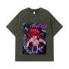 275 GSM Washed T-shirts 100% Cotton Naruto V11 Sasori Print Unisex Heavy Cotton T Shirt