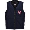 Canada Goose Canmore Series Red Logo Patch V-Neck Zipper Sleeveless Vest Unisex Vest Navy-Blue 2449M63