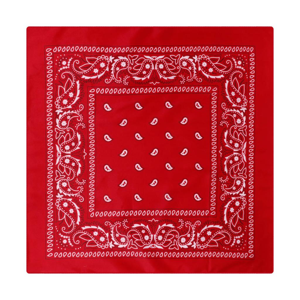 1Pc Paisley Cashew Flower Square Scarf Hip Hop Outdoor Riding Bandana Headscarf