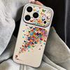 Pink Butterfly Leather Lanyard Case For iPhone 18 Pro Max 17 16 15 14 13 Pro Max Luxury Hybrid TPU+PU Anti-skid Soft Phone Cover