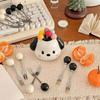 Korean Puppy Fruit Fork Stainless Steel Dessert Cute Small Fork Child Safety Fruit Stick Storage Jar