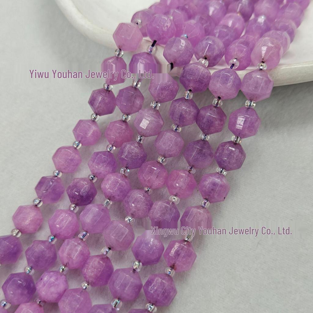 Lulutong Facettierte Natürliche Tigerauge-Achatperlen Armband Halskette