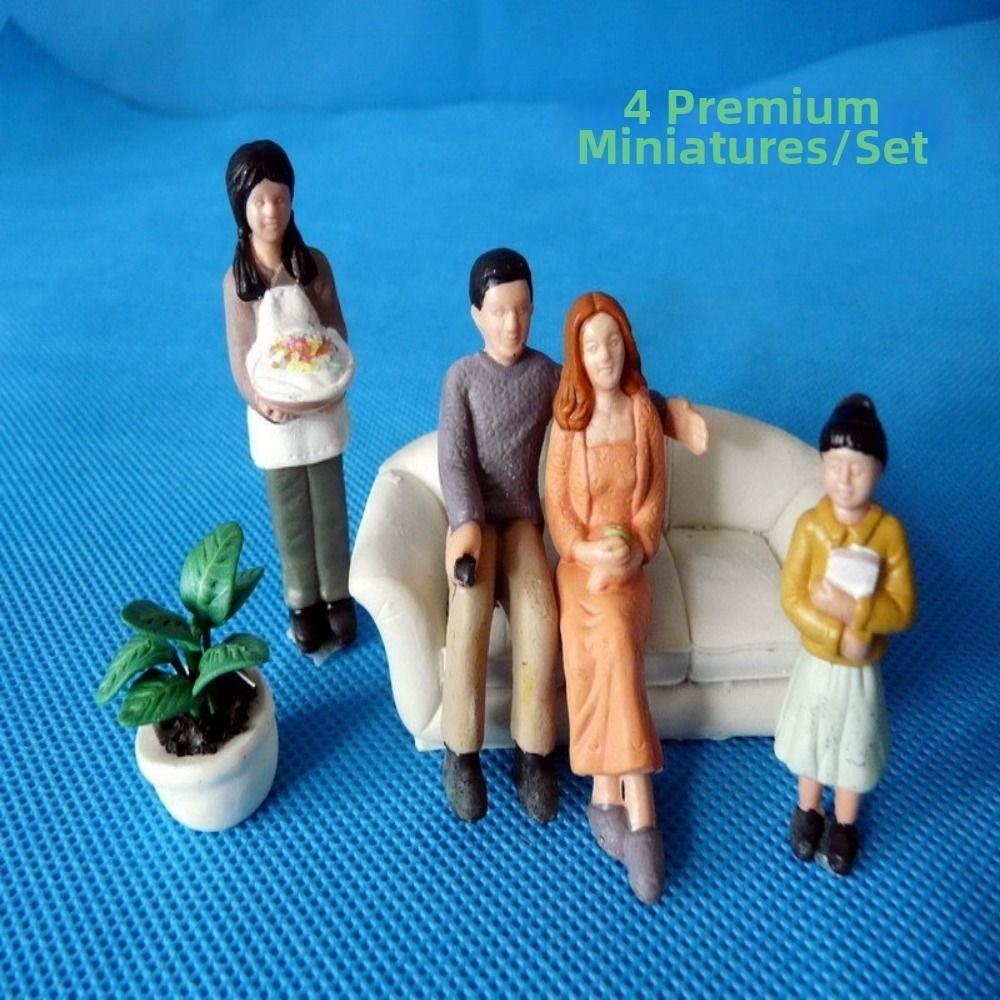 10pcs 1:42/1:30/1:25 Scale Sand Table Model Mixed Pose Mixed Color Building People DIY Handmade Simulation Human Model