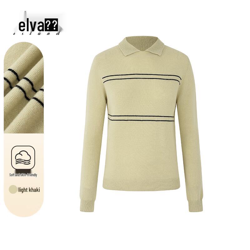 

Elva Island Women s Casual Wool Long Sleeve Knit Sweater S