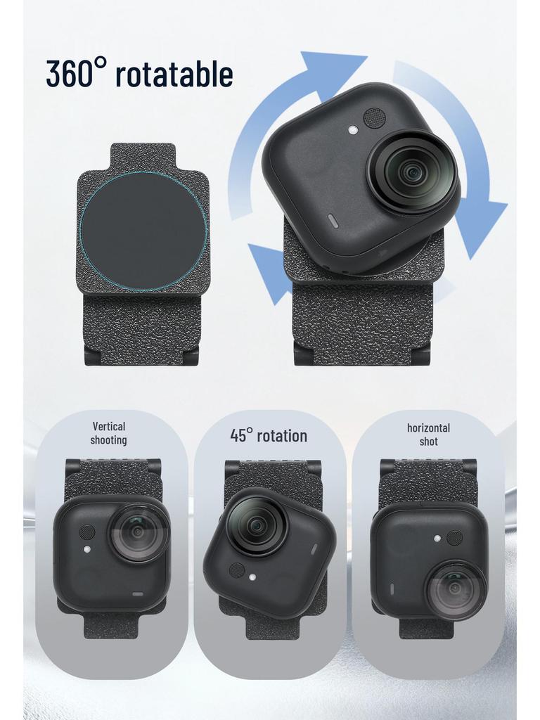 Magnetic Quick-Release Adjustable Mount for Insta360 GO Camera
