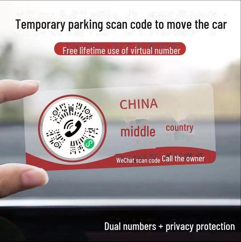 Dočasná SPZ s QR kódem a zobrazením telefonního čísla