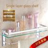 60cm Badezimmer Glasregal & Spiegelhalter – Einzelne Ebene