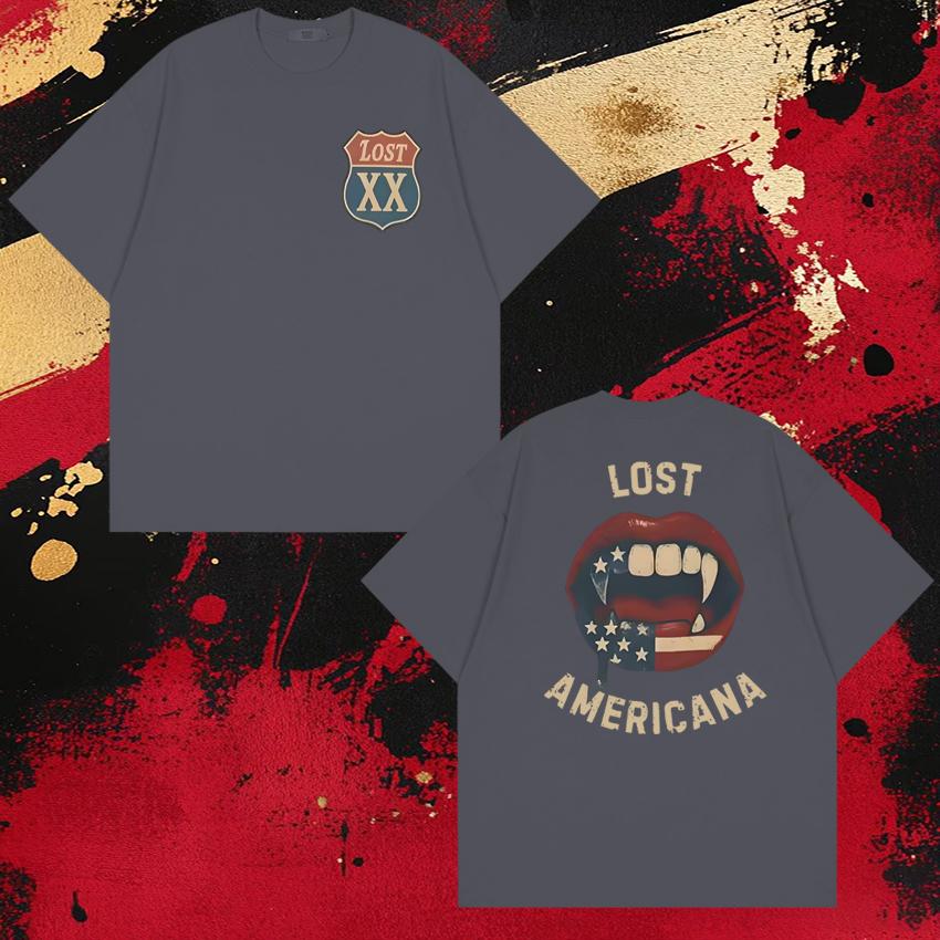 Hot Rapper MGK Lost Americana Tour 2026 Short Sleeve Tshirts New Unisex WOMEN Oversized Cotton T Shirt Unisex Fashion Trend Tops