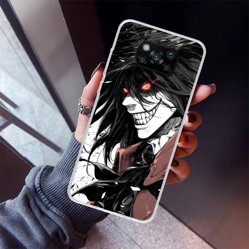 A-Alucard Hellsing Anime Phone Case For Xiaomi Poco X5 X6 X7 Pro F7 Ultra M7 Redmi 15C 15 13C 13 12C 12 10 10C 10A 9 9C 9T 9A Co