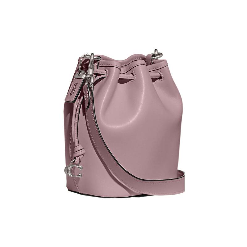 Coach Crossbody Bag Camila Camila 17 Solid Color Carriage Logo Nameplate Hardware Buckle Logo Pendant Drawstring Closure Cow Leather Small Size
